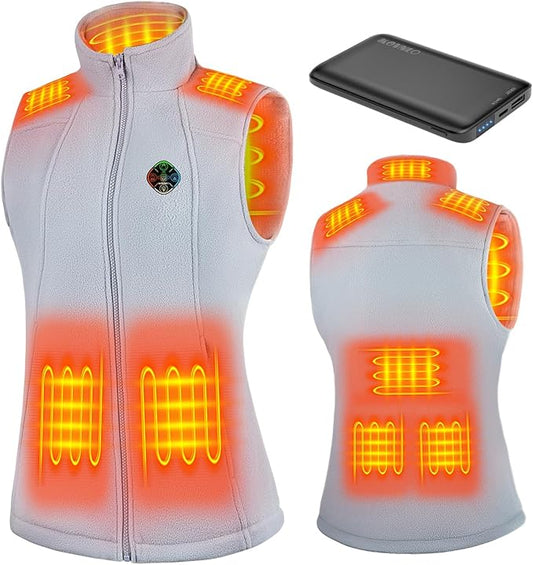 KOVNLO Heated Vest Women with Battery Pack Included, Smart Electric Lightweight Heated Jacket