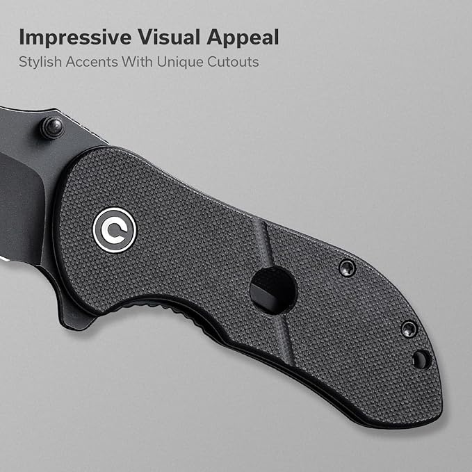 CIVIVI Gordo Folding Pocket Knife for EDC, Small Flipper Knife with 2.51" D2 Blade G10 Handle, Utility Knife for Men Women Gift C22018C-1