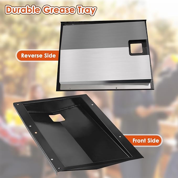 69803 Grease Tray for Weber Spirit 210 and 220, Drip Pan Tray for Weber Spirit 210 and 220 (2013 and 2014), Spirit S210 S215 S220 E210 E215 E220, Spirit 2 Burner Grills, Grease Tray for Weber 69803