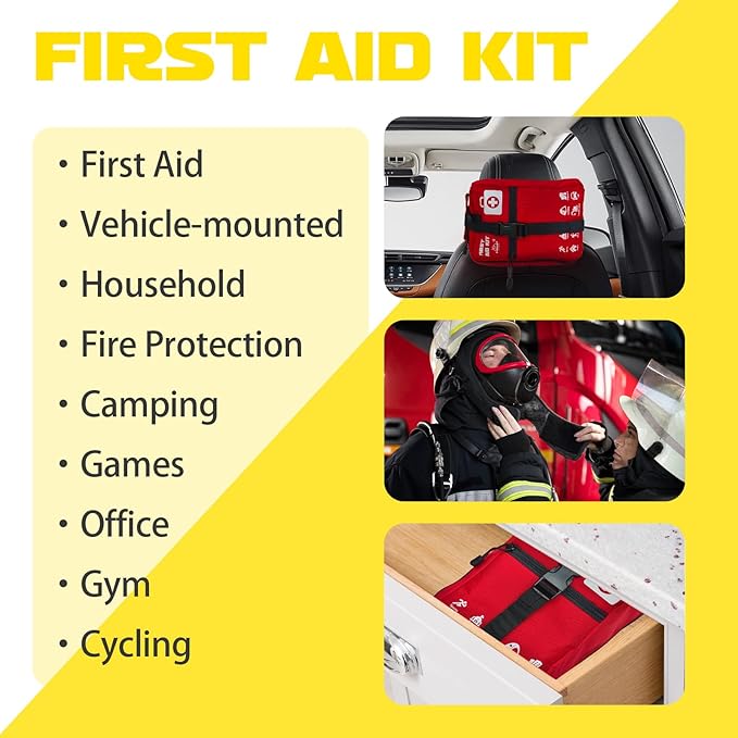 556 Piece Large Tactical First Aid Kit (Premium) –【Molle Rip-Away】Labelled Compartments | Tear Resistant for Family/Team | Car/Home/Sports/Camping | First Responders' Pick