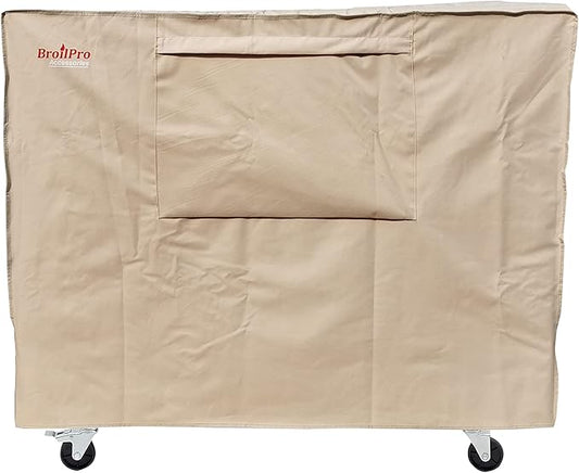 Waterproof 80 Qt Rolling Cooler Cart Cover Fits Most Patio Ice Chest Party Cooler Upto 34L x 20W x 32H inch-Beige…