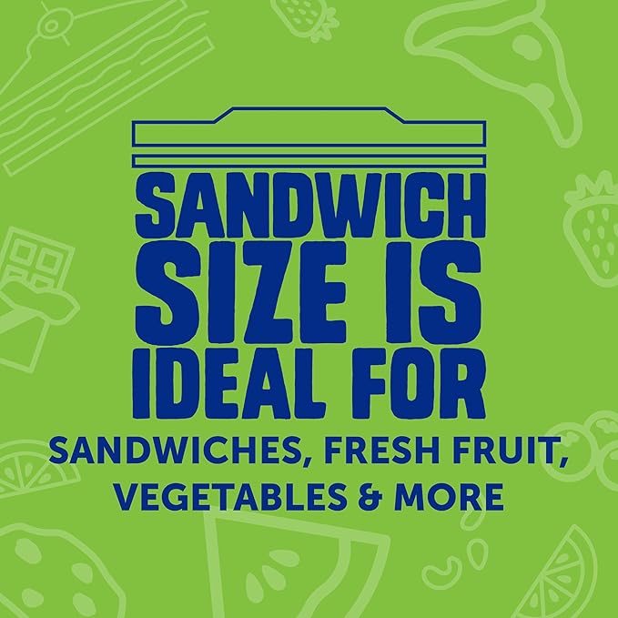 Ziploc Brand Storage Bags Variety Pack, 42ct Storage Gallon and 48ct Storage Quart with Stay Open Design, 50ct Sandwich and 50ct Snack with Grip N Seal Technology, 190ct Total