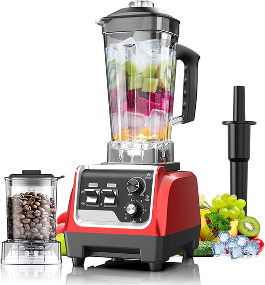 Blender for Smoothies with 1800 Watt Motor Powerful Countertop Blenders for Kitchen 70OZ Large Capacity Smoothie Blender and Grinder Combo for Ice Crush Frozen Drinks Puree (Red)