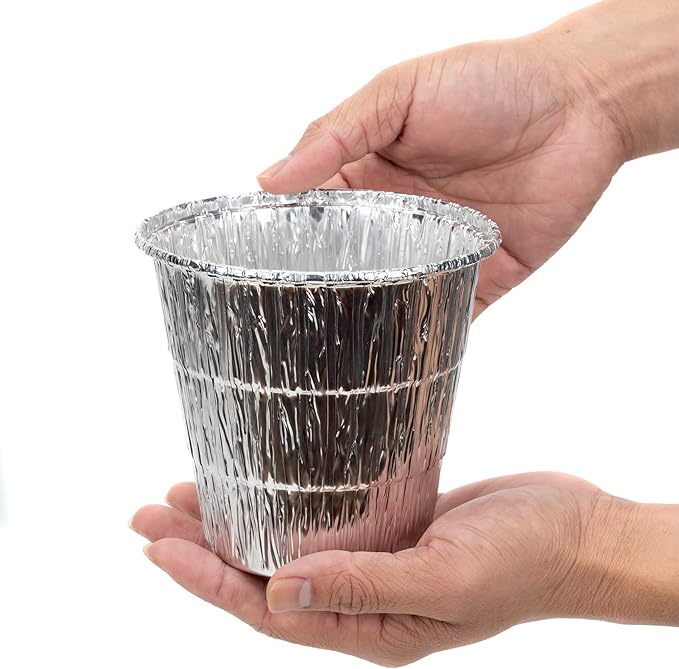 Stanbroil 15 Pack Grease Bucket Liners for Traeger Grills, Disposable Aluminum Drip Tray Liner for Traeger Pro 575/780, 20/22/34/ Series, Ironwood 650/885, 4.9" x 4.5"