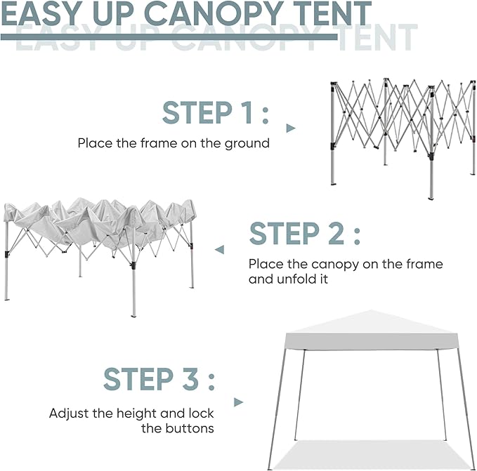 GDY Outdoor 8x10 Ft Pop Up Canopy Tent,Portable Instant Folding Shelter Gazebos, Patio Canopy with Carrying Bag, White.