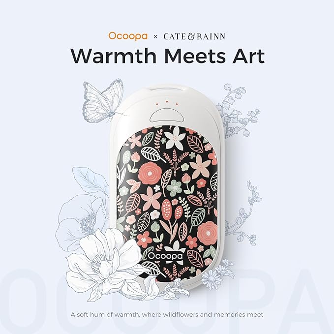 OCOOPA Magnetic Rechargeable Hand Warmers 2 Pack, Ultrathin Electric Handwarmers, Portable Pocket-Sized Heater, for Men, Women Purse Must Haves, Union UT3 Lite