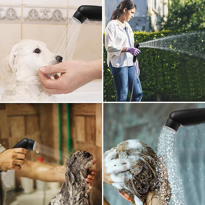 Portable Outdoor Shower,Handheld Electric Shower,IPX6 Waterproof,USB Charging,Built-in Battery,Compact and Portable,Suitable for Outdoor Camping,Beach Bathing,Hiking,pet Bathing