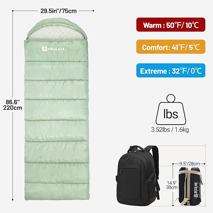 Backpacking Sleeping Bags for Adults, Unzip to Blanket, Waterproof, Lightweight, Camping, Portable Sleeping Bags Outdoor Travel Hiking