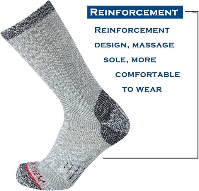 Merino Wool Men Crew Socks Warm Socks Athletic Socks for Men, Suitable for Hiking,Trekking,Camping …