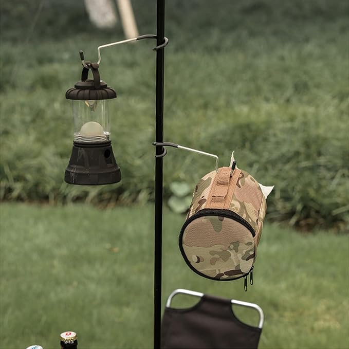 6PCs Garage Shelving Storage & Outdoor Camping Lantern Hooks, Non-Slip Bird Feeder & Kitchen Shelving Pole Hooks