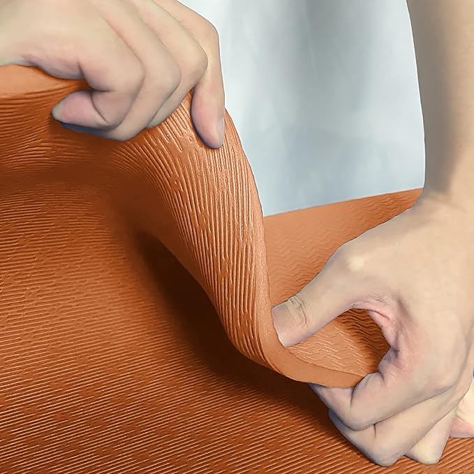 Hatha Yoga Thick TPE Yoga Mat 72"x 27"x1/3 inch Non Slip Eco Friendly Exercise Mat for Yoga Pilates & Floor Workouts