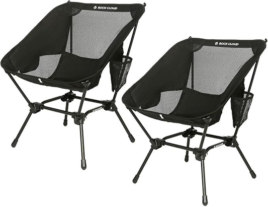 ROCK CLOUD Portable Camping Chair Ultralight Folding Chairs Outdoor for Camp Hiking Backpacking Lawn Beach Sports