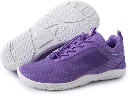 HF Cloud-Like Barefoot Shoes for Women & Men - Minimalist Shoes for Women, Arch-Support Breathable Splash-Proof Versatile Ergonomic Pain-Relief Posture-Improvement Hiking Boots Womens