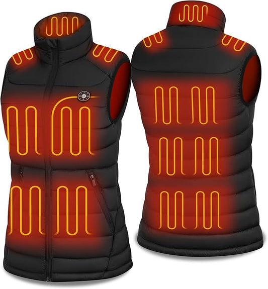 Heated Vests for Women, Adjustable Electric Warming Vest with Rechargeable 16000mAh Battery Pack
