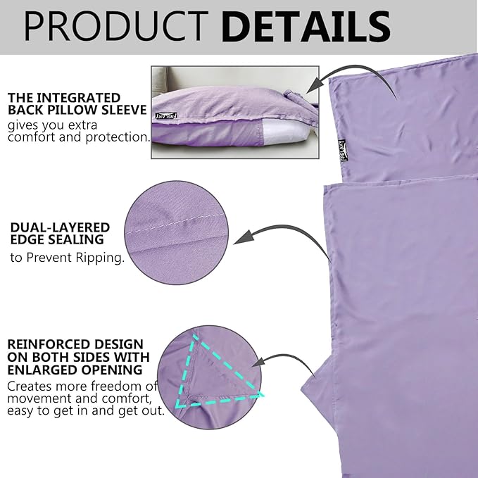 Frelaxy Ultralight Sleeping Bag Liner - Lighter & Compact, 3 Sizes Travel Sheets & Adult Sleep Sack, Comfy Breathable & Cooling & Silky Soft, Quick-Drying, for Backpacking, Hotel, Camping, Hostels