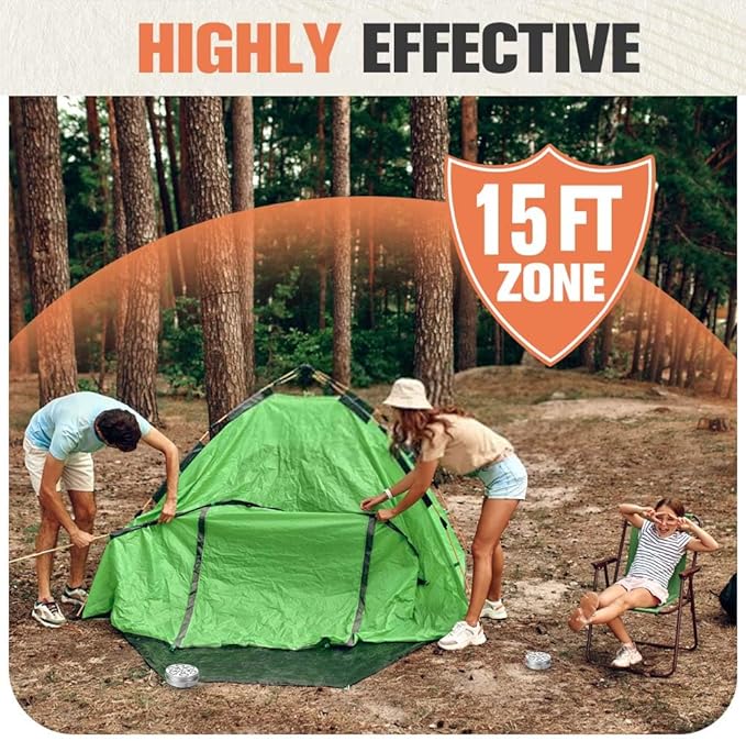 Mosquito Repellent Outdoor Patio, Powerful Indoors Mosquitoes Repellent, Natural Mosquito Deterrent for Kids/Adults, Keep Mosquito Away, Mosquitoes Control for Camping/Patio/Yard/Travel 2P
