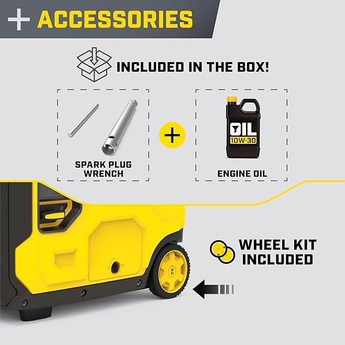 Champion Power Equipment 6500-Watt RV Ready Portable Inverter Generator with Quiet Technology and CO Shield
