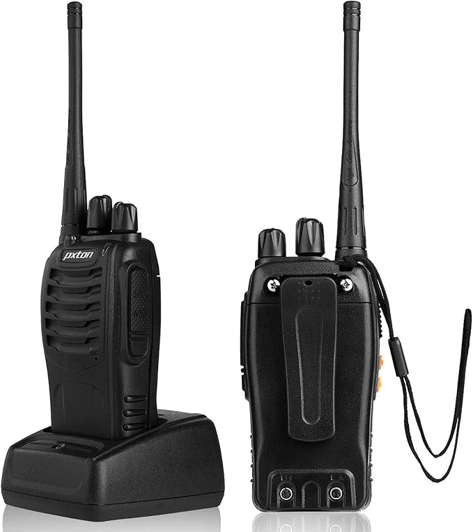 Two Way Radios Long Range Walkie Talkies for Adults with Headphones,16 Channel Handheld 2 Way Radio Rechargeable with Flashlight Li-ion Battery and Charger（6 Pack）