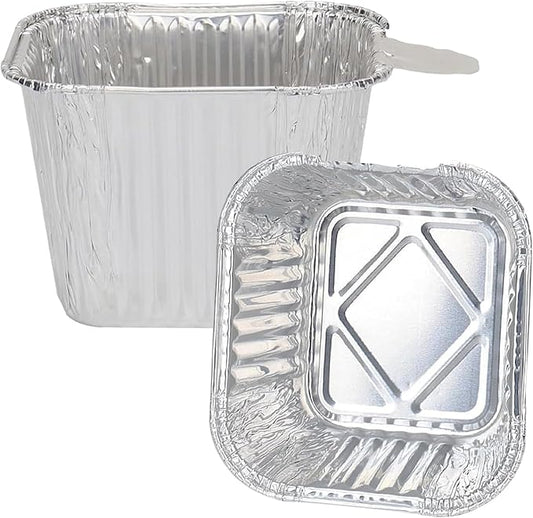 30-pack Grease Cup Liners for Blue Rhino Razor 1 Burner 2 Burner 3 Burner Griddle Grills, Grease Tray Catcher Liner for Razor GGC2030M,GGC2030L, GGC2228MG Griddle Disposable Aluminum Foil Pans