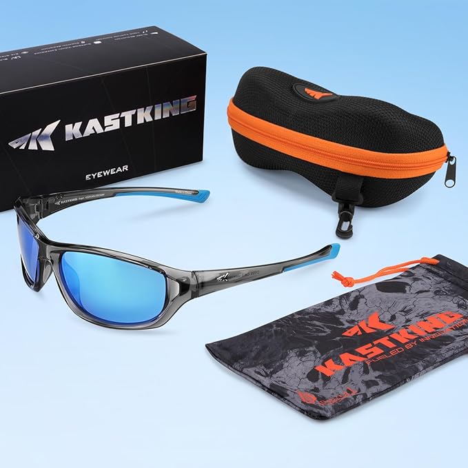 KastKing Dugan Polarized Sport Sunglasses for Men and Women, Ideal for Driving Fishing Cycling Running, UV Protection
