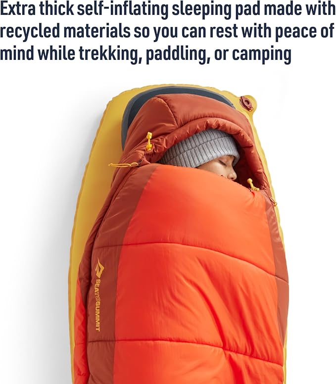 Sea to Summit Pursuit Plus SI Sleeping Mat, Tapered - Large (78 x 25 x 3 inches)