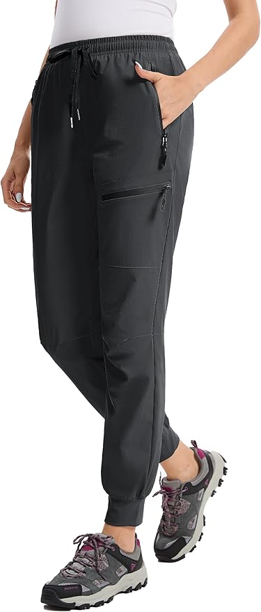 Womens Tall Hiking Pants 30/32/34 Inseam Lightweight Joggers Quick Dry 4 Pockets Travel Athletic Cargo UPF50+