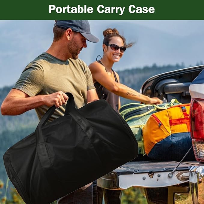 3.5" Extra Thick Foam Camping Mattress, Waterproof Cover & Travel Bag, Portable Sleeping Pad for Car/Tent/Cot/SUV/Trunk/Floor/Guest Bed