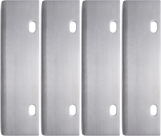 DELFINA 4 Pcs Grill Scraper Edge Sharper Blade Replacement, Stainless Steel Outdoor Barbecue Cleaning Tools, Heavy Duty Accessories for BBQ