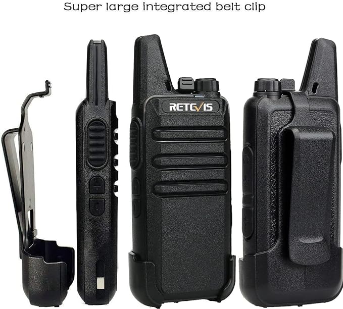 Retevis RT22 2 Way Radios Walkie Talkies,Rechargeable Long Range Two Way Radio, USB VOX Small Emergency 2 Pin Earpiece Headset,for School Retail Church Restaurant (Packed in Pairs with 5 Boxes)