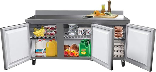 KoolMore RWT-3D-16C Commercial, Refrigerator Triple Door, Stainless Steel