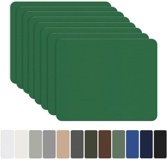8 Pieces 7.87 x 5.9 inch Nylon Repair Patches Nylon Fabric Patch Self-Adhesive Nylon Repair Tape Waterproof Lightweight Outdoor Gear Repair Patch Kit for Down Jacket Clothing Tent Bag (Forest Green)