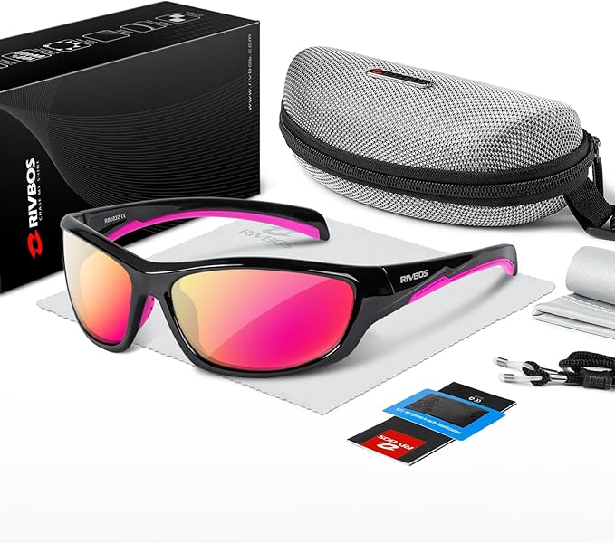RIVBOS Polarized Sunglasses UV400 Protection for Men's and Women's Fishing, Cycling, and Outdoor Activities RB832