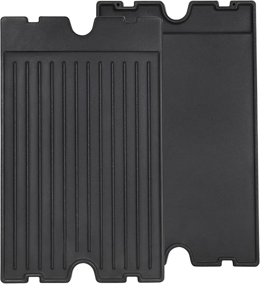 Criditpid 19.25” x 11.75” 2-in-1 Reversible Pre-Seasoned Cast Iron Cooking Griddle for Broil-Mate 746184 Grill, 11239 Flat Griddle Top Plate for Gas Stove/Charcoal/Electric/Propane/Gas Grill.