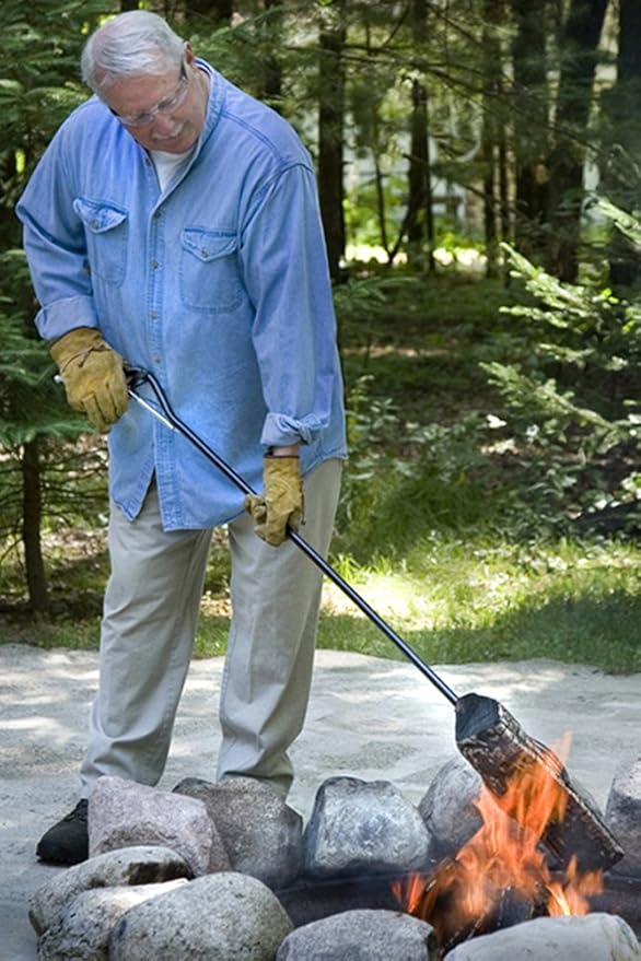 52" Ultimate Campfire Tool, Log Grabber, Very Heavy Duty and Built to Last
