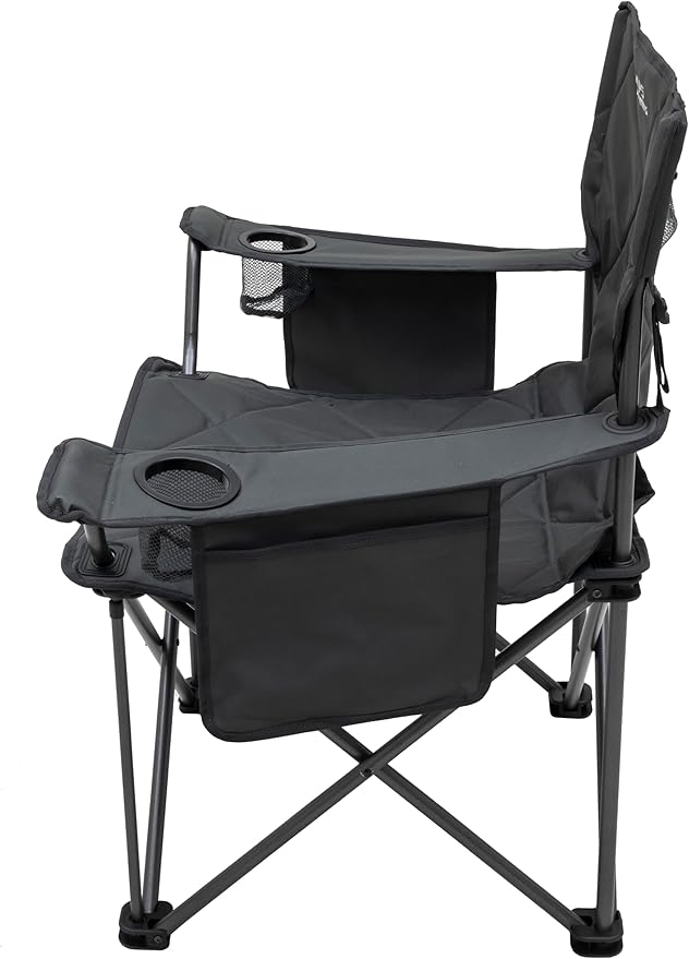 ALPS Mountaineering King Kong Camping Chairs for Adults with Mesh Cup Holders and Pockets, Built Durable and Reliable with Compact Foldable Steel Frame
