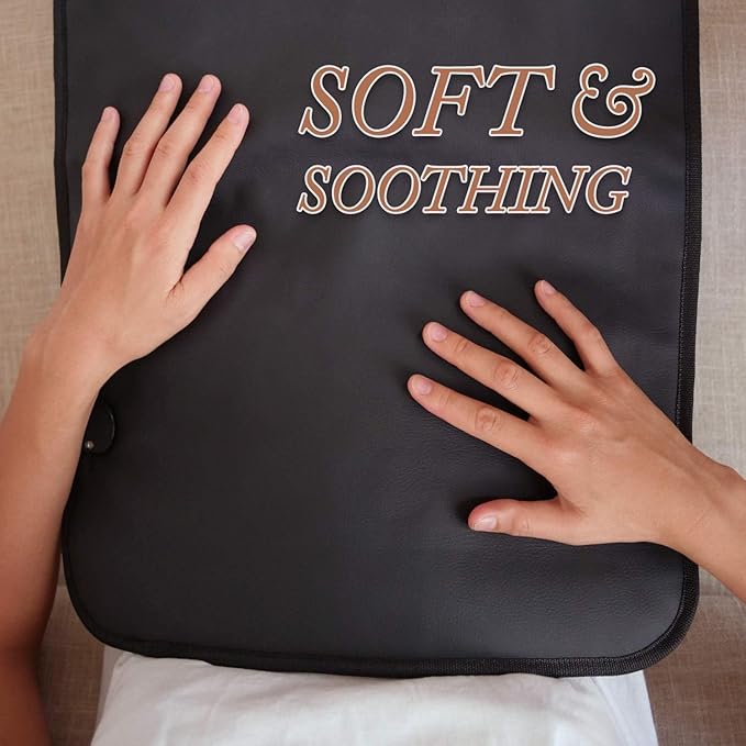 Far Infrared Heating Pad-EMF Free-Timed Auto Off,-ade Stones-Storage Bag 2025Upgraded