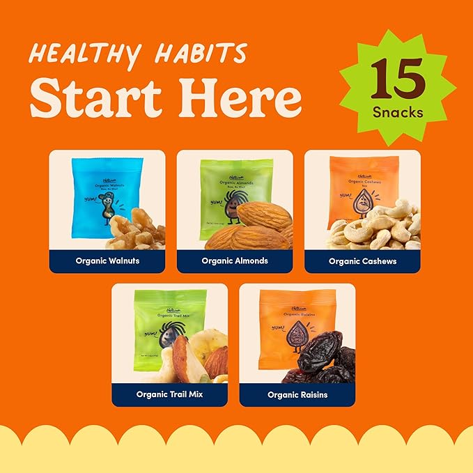 Nuts.com – Organic Dried Fruit and Nuts Variety Box – Gourmet Assortment for Fall, Thanksgiving and Festive Gifts – Includes Organic Cashews, Almonds, Walnuts, Raisins, and Trail Mix