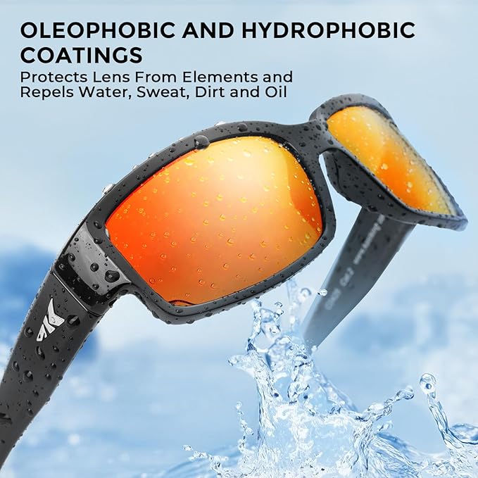 KastKing Skidaway Polarized Sport Sunglasses for Men and Women,Ideal for Driving Fishing Cycling and Running,UV Protection