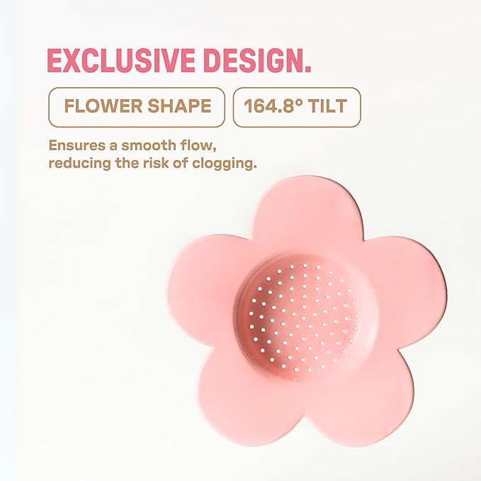 – Vietnamese Coffee Dripper – MIX COLORS – Pour Over Coffee Maker with Flower Design – Reusable Coffee Filter for Sustainable Brewing (Pink + Ivory)