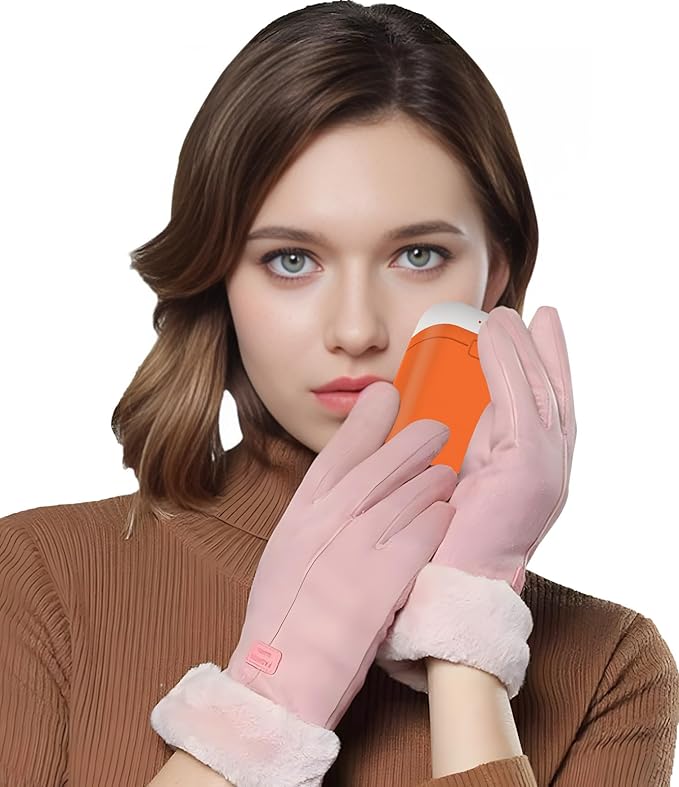 Hand Warmers Rechargeable [Double-Sided Heating] [Equipped with Heat-conducting Silicone][Shockproof] Suitable Skiing for Golf Hunting Hiking Outdoor Camping
