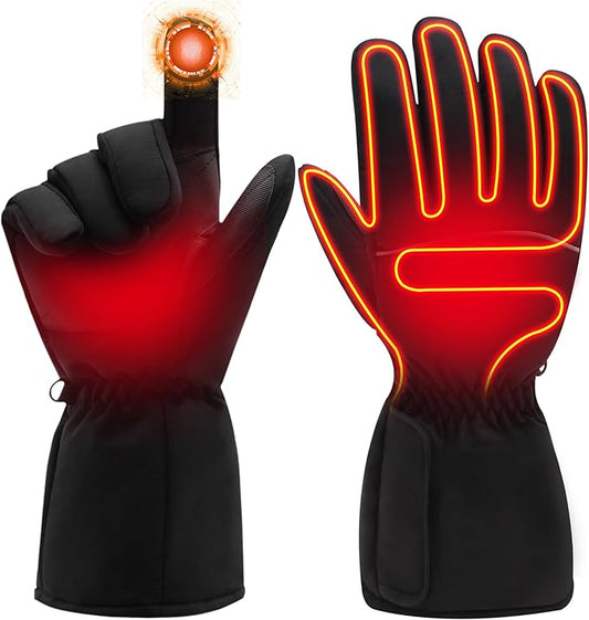 MMlove USB Heated Gloves for Men Women, Touchscreen, Waterproof, Outdoor & Indoor Hand Warmers for Climbing,Motorcycling,Skiing