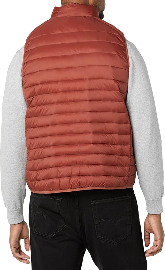Amazon Essentials Mens Lightweight Water-Resistant Packable Puffer Vest