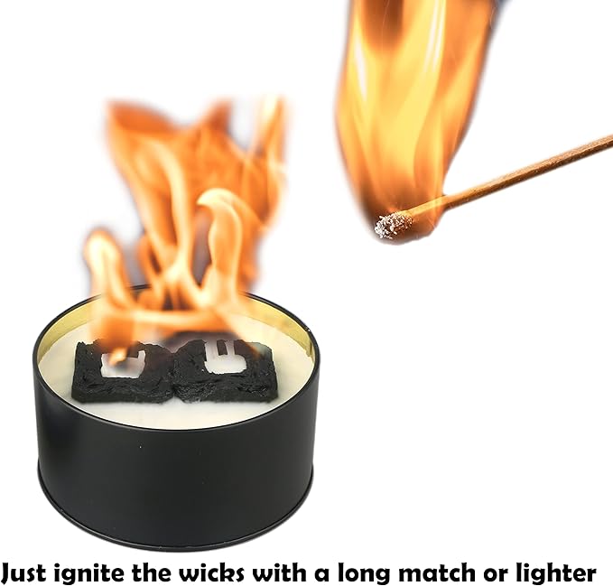 4 Pack Portable Campfire | Portable Fire Pit | Smores Maker | Lightweight and Portable | 3-5 Hours of Burn Time | Convenient-No Embers-No Hassle | Great Gifts for Picnics, Camping and More