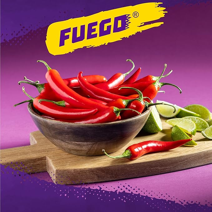 Takis Fuego Hot Nuts 36 Pack / 3.2 oz Snack Size Case, Hot Chili Pepper & Lime Flavored Extreme Spicy Double-Crunch Peanuts