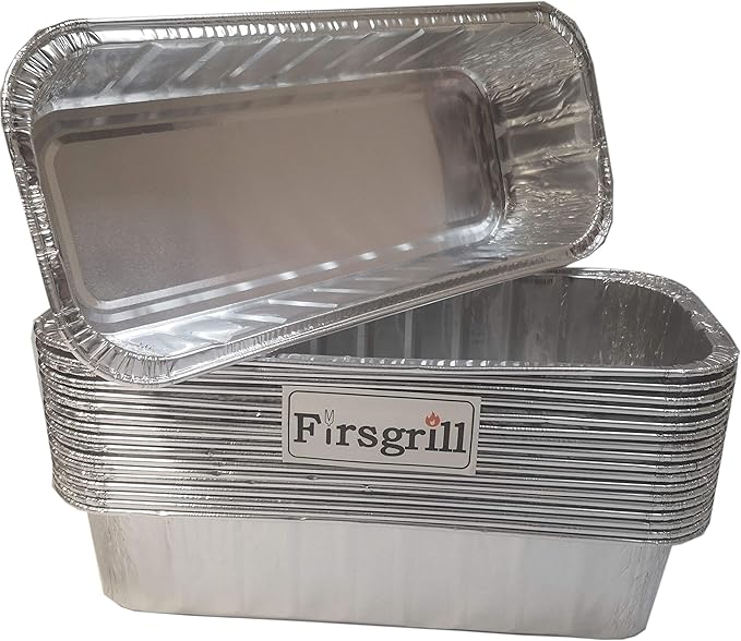 (18-Pack) Compatible for Weber Model 6498 & 6417 drip pan Liner Aluminum BBQ 11" L*5" W*2.5" D Drip Pans Grill Grease Trays Foil Pan Smoke Fire and Summit Grills