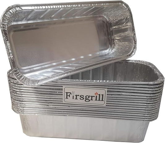 (18-Pack) Compatible for Weber Model 6498 & 6417 drip pan Liner Aluminum BBQ 11" L*5" W*2.5" D Drip Pans Grill Grease Trays Foil Pan Smoke Fire and Summit Grills