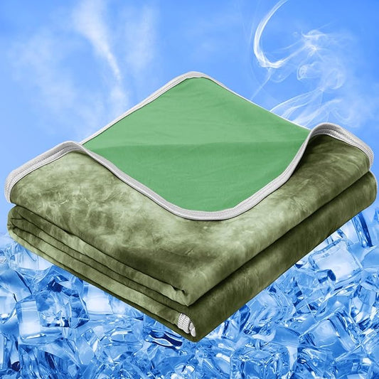 inhand Cooling Blanket Twin Size (60"x80"), Cooling Blankets for Hot Sleepers, Absorbs Heat to Keep Adults Cool for Summer Nights Sweats, Thin Cold Lightweight Blanket for Couch Bed, All Season Use