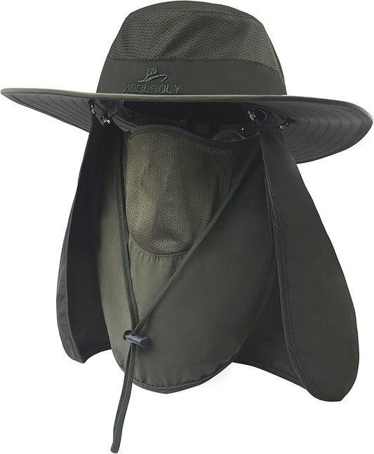 Fishing Hat,Sun Cap with UPF 50+ Sun Protection and Neck Flap,for Man and Women