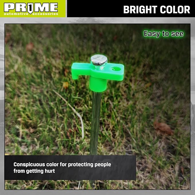 PR1ME Tent Stakes 12 Pack, Galvanized Non-Rust Family Pop Up Household Tent Pegs, Heavy Duty Yard Stakes, for backyards, Canopy, and Outdoor Decorations