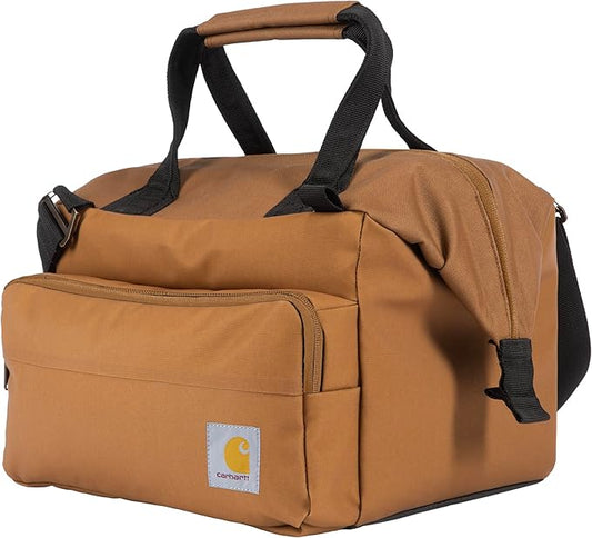 Carhartt Thick Foam Fully Insulated Cold Front Coolers, Premium Ice Retention, Durable Water Resistant Material W/Front Zippered Pocket